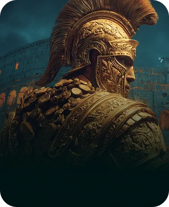 Bannière mobile du guerrier romain