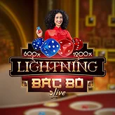 Lightning Bac Bo live casino with host